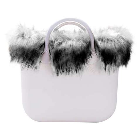 o bag fake fur|O bag mini trim options for unique bags & handbags .